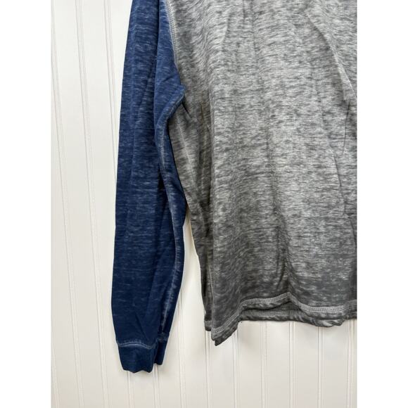 Threads‎ 4 Thought Sustainable Apparel Men Blue Hoodie Size XL Lightweight #174 - Picture 2 of 16